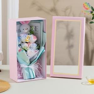 [SG Seller]Rabbit Plush Rose Bouquet Preserved Flowers Artificial Bouquet Wedding Bouquet Graduation Bouquet Valentines Day Gift