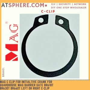 MAG C Clip for Initiative Crank for Guardhouse MAG Barrier Gate BR618T BR630T BR660T Left or Right Black Metal C-CLIP