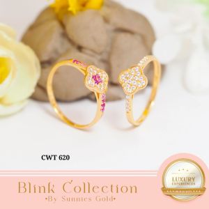CINCIN EMAS WANITA MODEL ELEGAN SIMPEL KADAR 6K (300) 8K (375) CINCIN FASHION KODE CWT 620 CWT 621 CWT 622 CWT 624