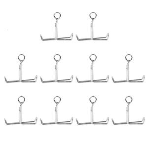 10Pcs Water Stop Clamp Laboratory Latex Tube Clamp Spring Stopper Clip School Experiment Teaching Instrument