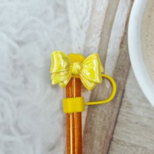 4pcs Set Bow 10mm Stanley Cup Accessories Water Bottle Straw Cover bowknot Straw Cover