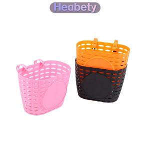 Heabety  Tay lái phía trước Giỏ xe đạp phía sau chống nước Giỏ xe đạp bằng nhựa có dây đai cố định dành cho bé trai bé gái Giỏ nhựa cho xe đạp