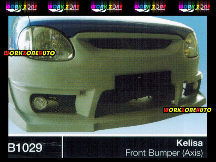 B1029 Perodua Kelisa Fiber Front Bumper (Axis) No Lamp Body kit Bodykit
