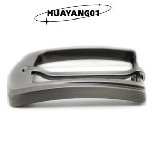 HUAYANG01 [HOT FASHION] หัวเข็มขัดซิงค์อัลลอยด์40มม. สำหรับผู้ชายหัวเข็มขัดปลายแถบแบบลำลองหัวเข็มขัดแบบกลัดเดี่ยว