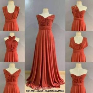 RUST INFINITY DRESS WITH TUBE