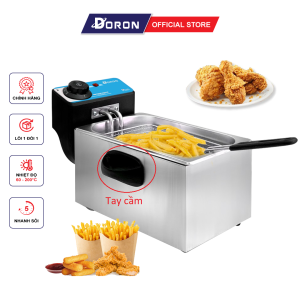 Bếp chiên rán thực phẩm DORON 2000W gia nhiệt nhanh nhiệt độ cao chống quá nhiệt quá tải