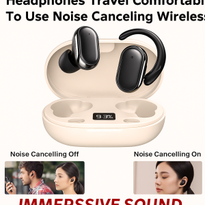 Wireless Headset Suspension Noise-canceling Headphones Wireless Full Comfort Waterproof and Drop-proof