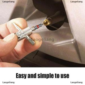 [COD] Laogeliang ชุดประแจวาล์วยางรถยนต์แบบ4 in 1 เครื่องมือถอดก้านวาล์วเครื่องมือทำความสะอาดยาง