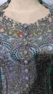 set kebaya pesta kerah sabrina + longtotso + slendang dan rok witon