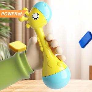 【PCWFKef】 Bé của tay đầu tiên Rattle bé Đồ chơi giáo dục quà tặng cho bé tay Rattle nhựa đầu Thời thơ ấu đồ chơi âm thanh mềm