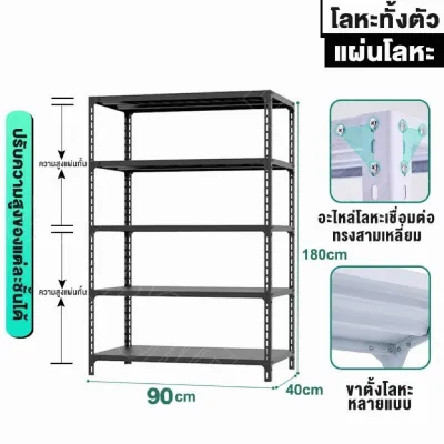 🔥MONI ชั้นวางของ ชั้นวางสินค้า ชั้นเหล็ก ชั้นวางของอเนกประสงค์ 3/4/5ชั้น ชั้นวางของขาย แข็งแรง ทนทาน ชั้นเก็บอุปกรณ์ ชั้นวางของครัความจุแบริ่งที่แข็งแกร่ง