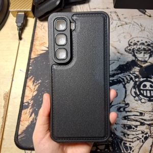 NEW Case Infinix Hot 60i Soft Case Leather Pro Casing TPU Lembut Tekstur Kulit Anti Benturan- HOHA CASE