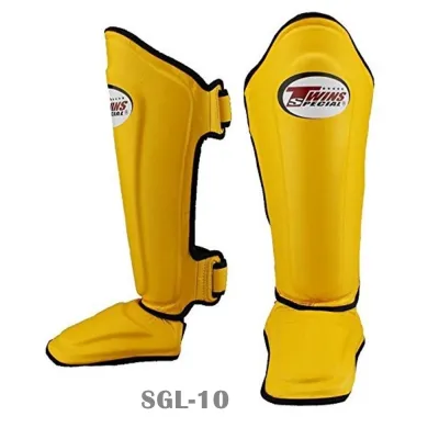 Twins special shin guards SGL-10 ( SMLXL) Genuine leather Training MMA K1 สนับแข้งทวินส์ สเปเชี่ยล ป้องกันหน้าแข้ง สำหรับการซ้อมมวย ทำจากหนังแท้