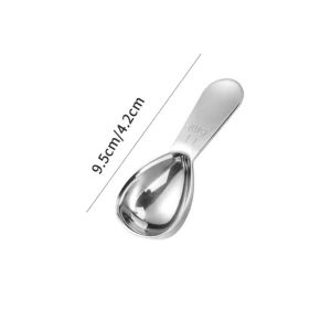 1T 2T 15ml 30ml Fashion Stainless Steel Short Handle Round Coffee Spoon Tea Milk Specialized Measuring Spoon