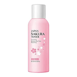 Japan Sakura Toner Deep Moisturizing Repair Skin Facial Toner for Acne Prone Skin Brightening Blackheads Dark spots Acne scars Pores Oily Dry Soothing Sensitive Glass Skin Toner Glowing Effect Clarifying Skin Facial Cleanser Pore Minimizer 100ML
