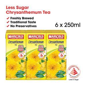 Marigold Chrysanthemum Tea (Less Sweet) Packet Drink 6 x 250ML