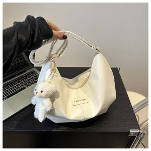 PU Leather Large Crossbody Bag for Women Commuter Tote Bag Minimalist Sling Bag