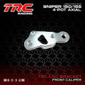 TRC Racing Sniper 150 155  CNC Brake Caliper Bracket 4 POT Front Axial Slim Mags or Rim Set 8032. 