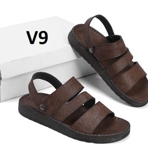 Dép doctor quai kẹp da nam cao cấp đế khâu chỉ xung quanh toàn bộ chắc chắn V5