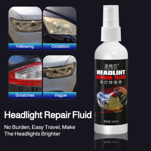 Automotive Headlight Restoration Headlight Cleaner And Scratch Remover 100ml Yellowish Headlight For Car Headlight Restore Car Body Scratch