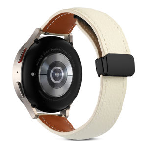 Zenia 20mm Skin-friendly Leather Watch Strap for Garmin Forerunner 70/170/165/55/645 Music/245 570 42mm Venu SQ Approach J1 S12 S40 S42 S44 S50 Vivoactive 6 5 3 Vivomove Style/Luxe/HR/Trend/Sport D2 Air X10 Haylou LS12 RS4 Plus Amazfit Bip U Pro GTS 2 4
