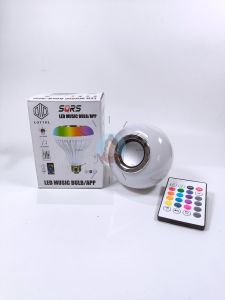 Speaker Bluetooth RGB Universal 2in1 dengan Remote Control - Warna Lampu LED Berubah Baterai Built-in