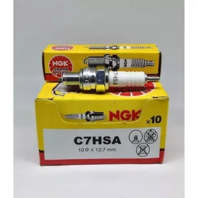Busi NGK C7HSA Original Motor Bebek Matic Kepala Pendek Supra x fit new Grand Prima Mio Series Nouvo Fino Jupiter Z Z1 Vega R ZR Smash Shogun Spin Skywave Skydrive Hayate RLED