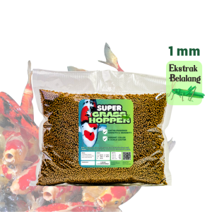 Ikanesia - Super Grasshopper Belalang Growth Fomula untuk Koi dan Mas Koki