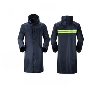 Waterproof Overall Raincoat Long Oxford Design with Reflective