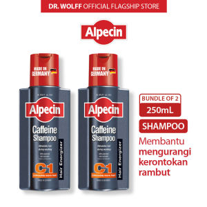 [Paket isi 2] Alpecin Caffeine Shampoo C1 250ML Shampo Rambut Rontok Pria