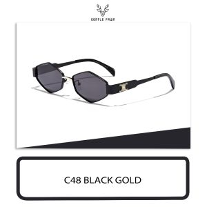 Gentle Fawn Kacamata Sunglasses Polarized Anti Silau Style Hexagonal Fashion Wanita Trendy Style Bahan TR90+Metal Kuat Kokoh 33009