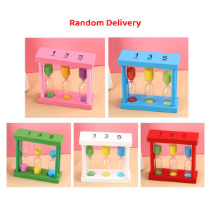 Wooden Hourglass Timer 1/3/5 Minute Ornaments Creative Gifts Crafts Glass Hourglass Toys