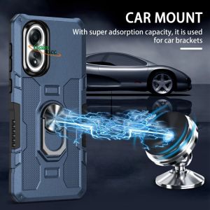 Casing Untuk OPPO A78 4G Premium Hardcase Ring Armor Robot Case Kickstand Hybrid/Ring Holder
