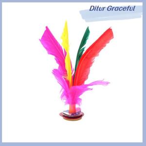 Ditur Colorful Feather Chinese Jianzi Foot Game Kicking Shuttlecock