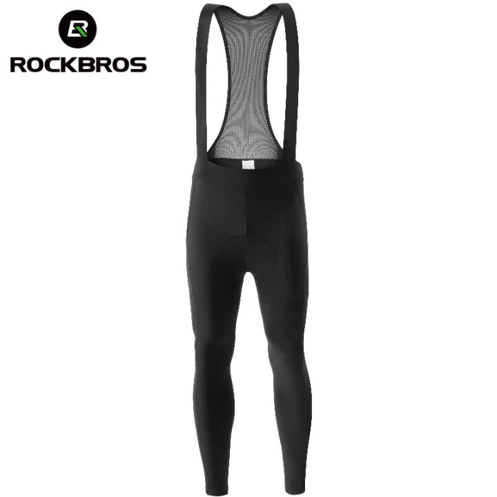 Long Bicycle Pants Men ROCKBROS Women's Cycling Bib Shorts - Removable Straps & 3D Padded (With Pockets) Padded Bike Tights Women
