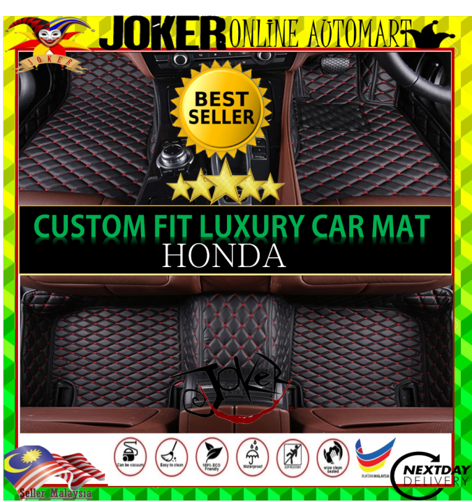 HONDA ACCORD CRV HRV BRV CITY CIVIC JAZZ ODYSSEY LEATHER LUXURY CARMAT ...