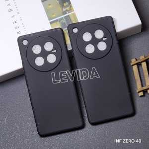 Case for Infinix Zero 40 4G Macaron Square Black / Case Square Edge Infinix Zero 40 4G