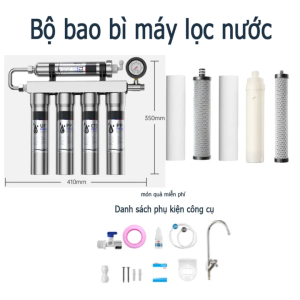 watfac Năm Giai Đoạn Máy Lọc Nước Thép Không Gỉ Siêu Lọc Nước Hộ Gia Đình Uống Trực Tiếp Máy Treo Tường Nhà Bếp Máy Lọc Nước