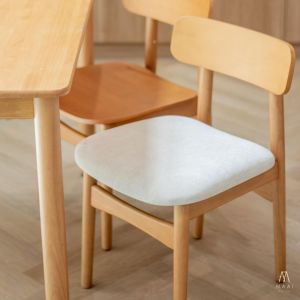 MAAI Design Shita chair เก้าอี้เบาะผ้า เก้าอี้ทานข้าว เก้าอี้นั่งทำงาน สไตล์ญี่ปุ่น พร้อมพนักพิง ฐานกว้าง นั่งสบาย