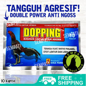 SEMPATI Dopping Ayam Jago Bangkok Aduan 10 Kapsul Jamu Dopping Eka Farma Obat Suplemen Ayam Bangkok Jago Tarung Obat Dopping Ayam Aduan