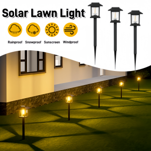 Solar Pathway Lights Outdoor Waterproof LED Lawn Lamps Pathway Landscape Decor