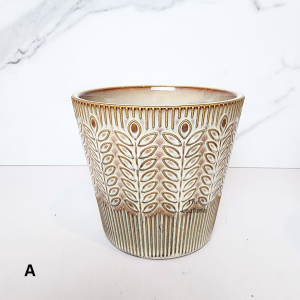 The Leaferie Sage Plant pot . Ceramic . flowerpots . flower pot . plant pots planter