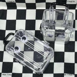 [COD] Man YingLie Creative Jewelry Storage Box Mini Cute Clear Luggage Suitcase Candy Box Wedding Gift Packaging New Desk Organiser Decoration