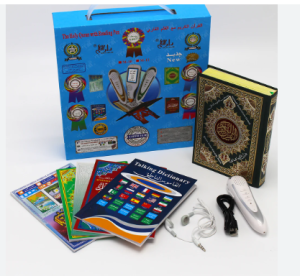 Digital Quran Pen Reader Al Quran Smart Device with Talking Dictionary Earphones Charger and Quran Book