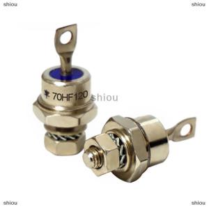 [COD] shiou 70HF120 Spiral Rectifier Diode 1200V 70A 70HFR120 Blocking Diode Chassis Stud Mounting Replacement for Battery