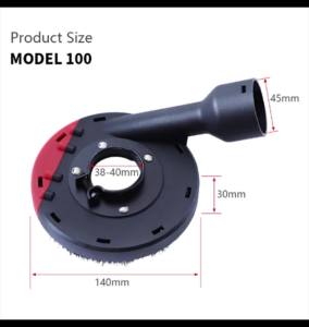 OnlyF U 100/125mm Universal Surface Cutting Dust Shroud For Angle Grinder Built-in Tight Bristles Dust Collector Attachment Cover Tools R6P8Q