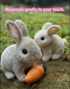 ️Limited-Time /CODBunny Ai simulation interactive electric doll white rabbit plush doll pet interactive toys
