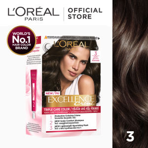 LOreal Paris Excellence Creme Triple Care Hair Color - Gray Hair Retouch Full Coverage Hair Dye Permanent
