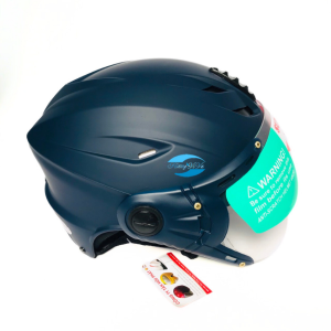 Mũ bảo hiểm nón bảo hiểm nửa đầu có kính Sundy HP01K cao cấp dáng thể thao cá tính mạnh mẽ cho nam nữ