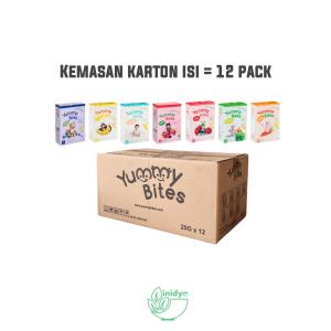 YUMMY BITES - Rice Crackers 50g & 25gr 1 KARTON | Cemilan Krakers Beras | Snack Bayi 6bln+